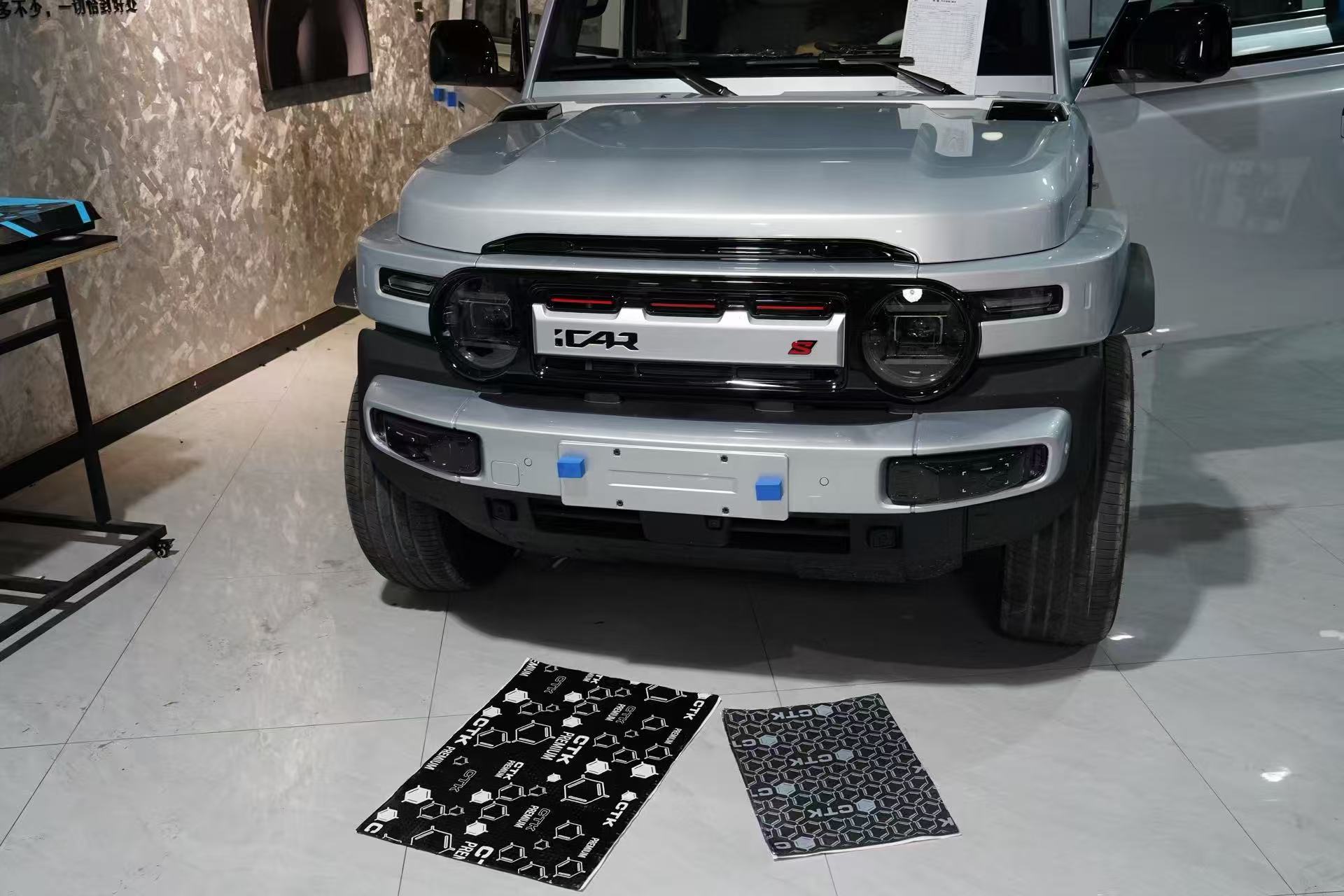 奇瑞iCAR V23音响改装升级-全车CTK隔音+彩虹+爱威DSP+力库+DD低音-义乌无极WUJI汽车音响